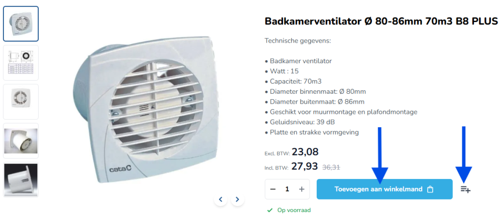 Bestellen of op je kluslijst zetten