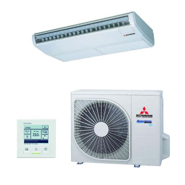 Mitsubishi split airco plafondonderbouw modellen