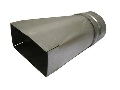 Verloopstuk 250mm x 80mm (Rechthoekig) naar Ø160mm (Rond)
