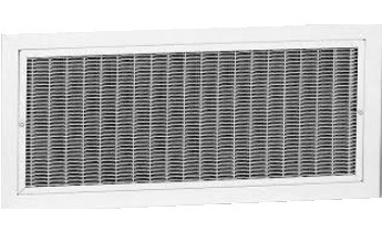 Wandrooster Hooginducerend Omkeerbaar 2500m3 625x325mm