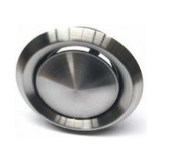 Afzuigventiel Rvs incl. montagering 0-51m3 Diameter Ø 100mm