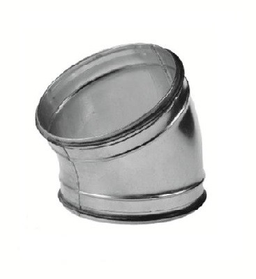 Spiro bocht 30 graden Ø 125mm (SAFE) 