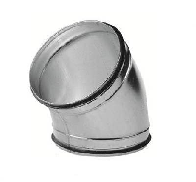 Spiro bocht 45 graden Ø 125mm (SAFE) 