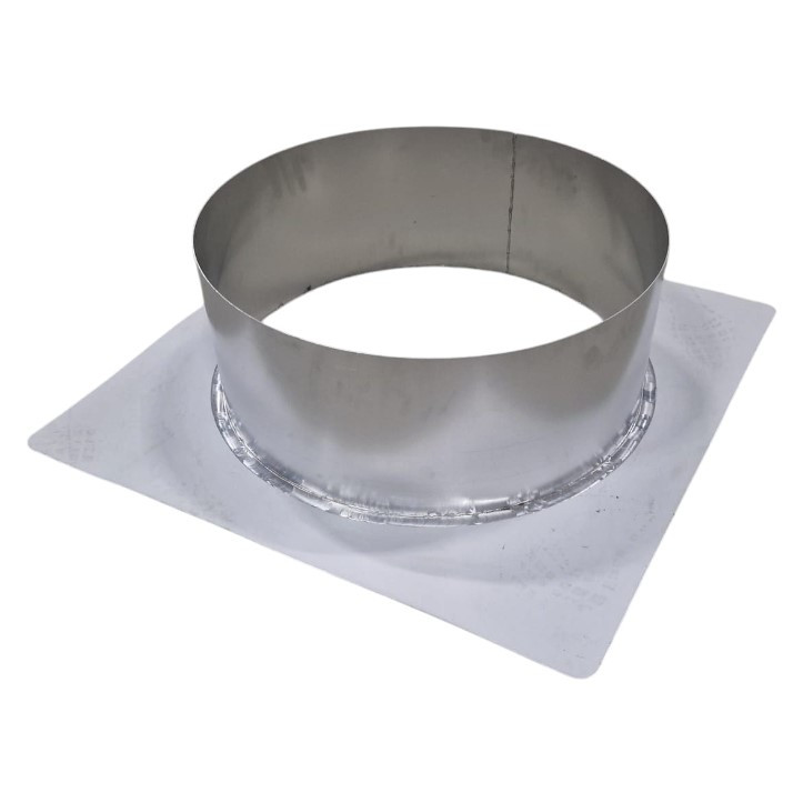 Dakdoorvoer plakplaat PVC-dak – voor doorvoer van spirobuis Ø500 mm