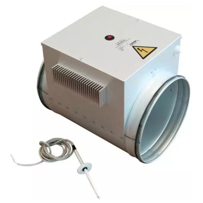 Elektrische kanaalverwarmer Ø400 mm met kanaalsensor - 230V