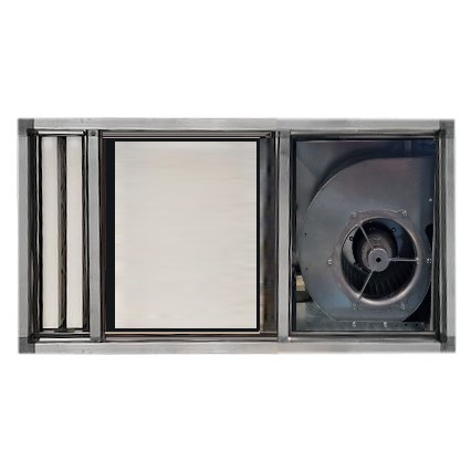 Filterkast C 7900m3/h 400V met doos- en HEPA-filters L1550xH721xD1290mm