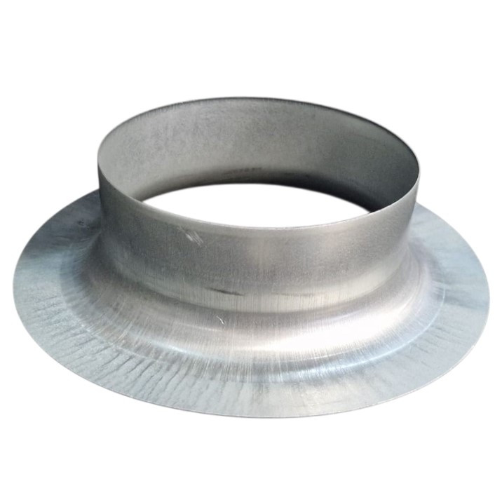 Flens vlak afgebogen / Aansluitstuk voor spirobuis Ø200mm