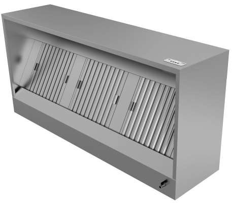 Afzuigkap Doosmodel met Motor 1500x950x520mm