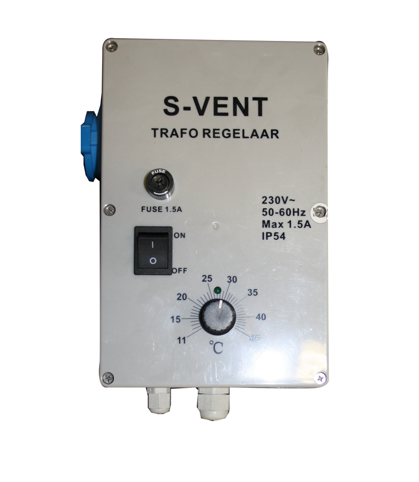 S-vent trafo Regelaar 1,5 Amp met sensor