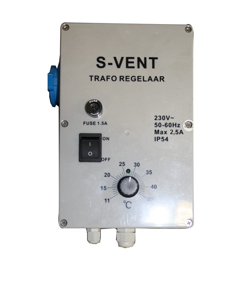 S-vent trafo Regelaar 2,5 Amp met sensor