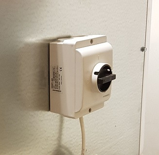 Werkschakelaar aan / uit 