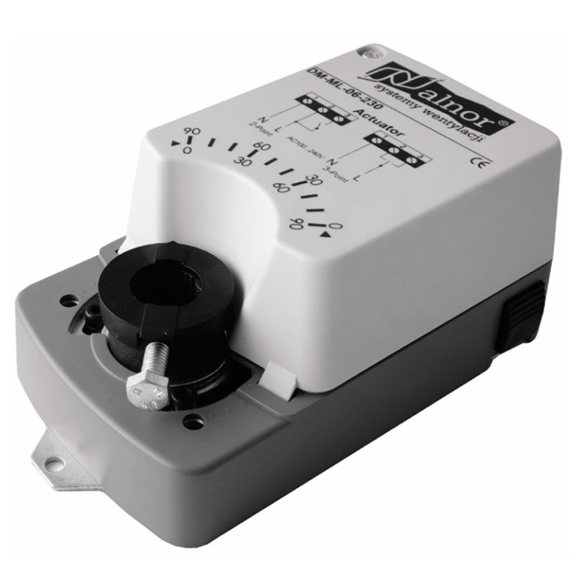 Servomotor voor regelklep 6 Nm 230V Open/Dicht