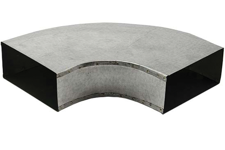 Instortbocht 90º Horizontaal 170mm x 70mm (Rechthoekig)