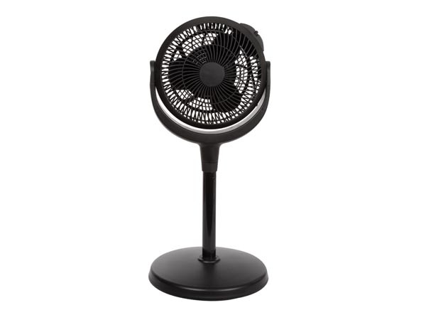 Tafel- en statief ventilator - 20cm - zwart