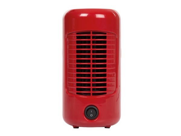 Tafelventilator retro - Ø 20 cm - rood