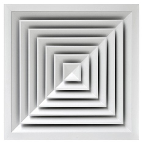 Plafondrooster HB40 445 | vast uitblaaspatroon | 4 richtingen