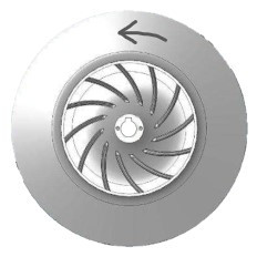 Waaier  linksdraaiend – Rotodyne CV-250/1 (LG)