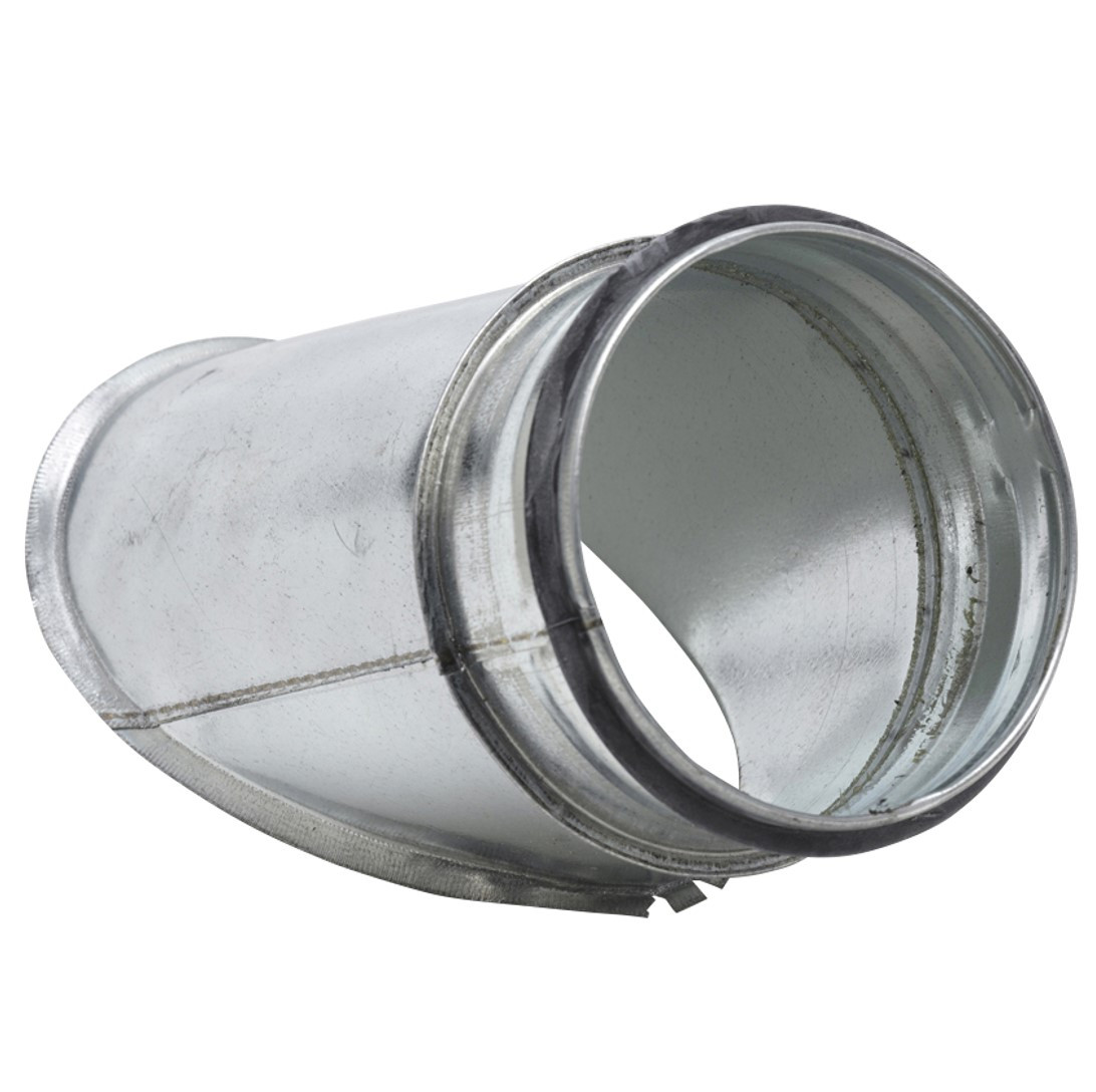 Zadelstuk op buis Ø500mm met 45° aftakking Ø80mm (SAFE)