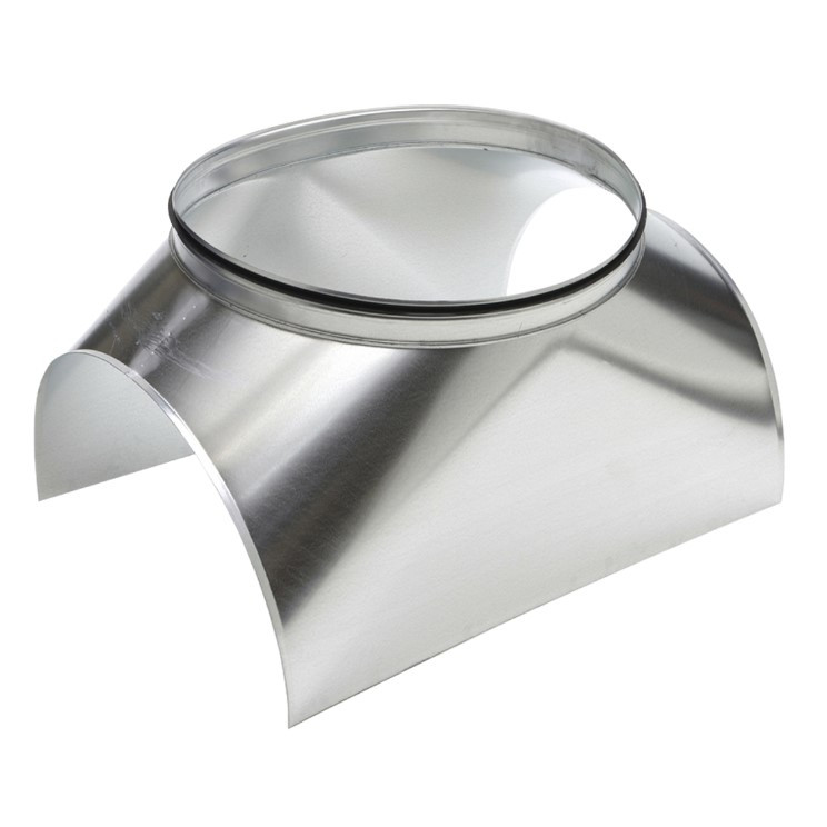 Zadelstuk op buis Ø630mm met 90° SAFE aftakking Ø355mm (Symmetrisch)
