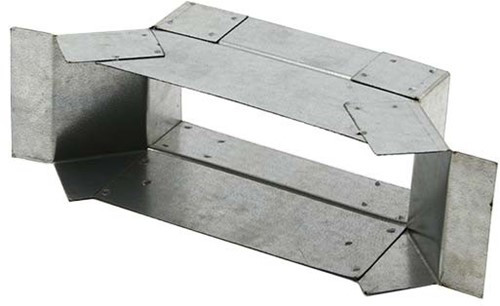 Zij- aansluitstuk instortkanaal 45º 250mm x 80mm (Rechthoekig)
