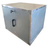 Stalen afzuigbox 450x450mm met inspectieluik (zonder motor)