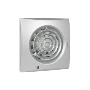 Badkamer/Toiletventilator Silencio Front Aluminium 100 Timer