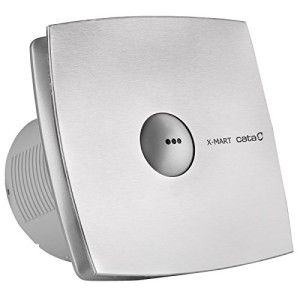 Badkamerventilator Ø 100mm 98m3/h X-MART 10 MATIC INOX