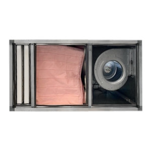 Filterkast C 10500m3/h met doos- en zakkenfilters L2050 x H1279 x D1290