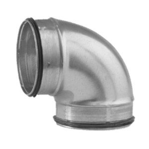 Korte spiro bocht - ∅ 125 mm - 90° - SAFE - voor spirobuis