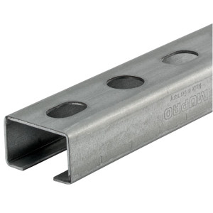 Montagerail 38/24 – 2.000 mm, gegalvaniseerd (Verpakking: 10 stuks)