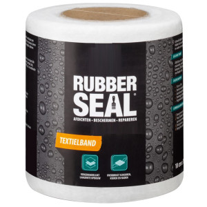 Rubber seal textielband