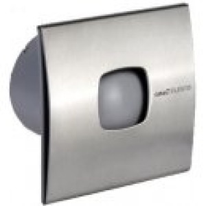 Stille Badkamerventilator Ø 100mm 98m3 (RVS) SILENTIS 10 INOX TIMER