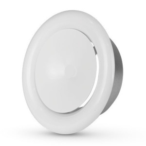 Toevoerventiel Staal RAL 9003 Ø 200mm