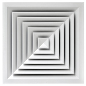 Plafondrooster HB40 295 | vast uitblaaspatroon | 4 richtingen