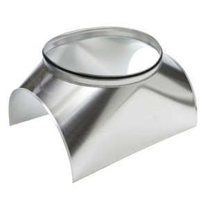 Zadelstuk op buis Ø630mm met 90° SAFE aftakking Ø355mm (Symmetrisch)