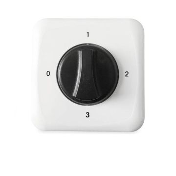 3 standen schakelaar (0,1,2,3) op- en inbouw SA-3