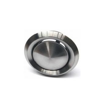 Afzuigventiel Rvs incl. montagering 51-75m3 Diameter Ø 125mm