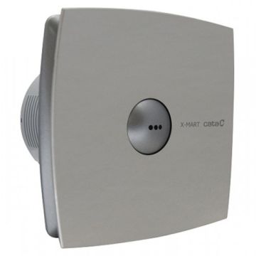 Badkamerventilator Ø 100mm 98m3/h X-MART 10 MATIC INOX TIMER