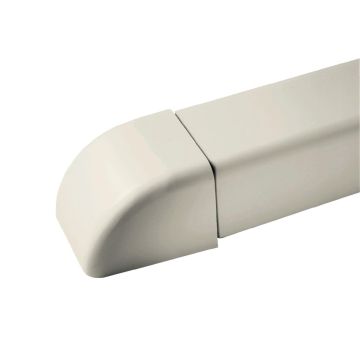 Eindkap voor kabelgoot wit 80mm.