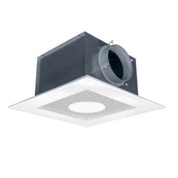 Geperfor. Plafondrooster | Afvoer | Ongeïsoleerd | Zijaansl. Ø125mm 