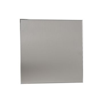 Voorfront designventilator/designrooster Kunststof, Gebogen zilver Ø 100mm