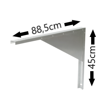 Muurbeugel voor afzuigbox (set 2 stuks) groot
