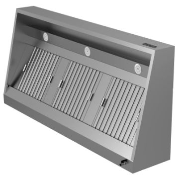 Afzuigkap Schuinmodel met Motor 2500x950x520mm