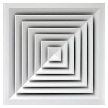 Plafondrooster HB40 445 | vast uitblaaspatroon | 4 richtingen