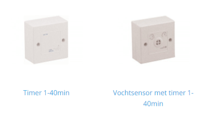 Externe timer en vochtsensor voor buisventilatoren