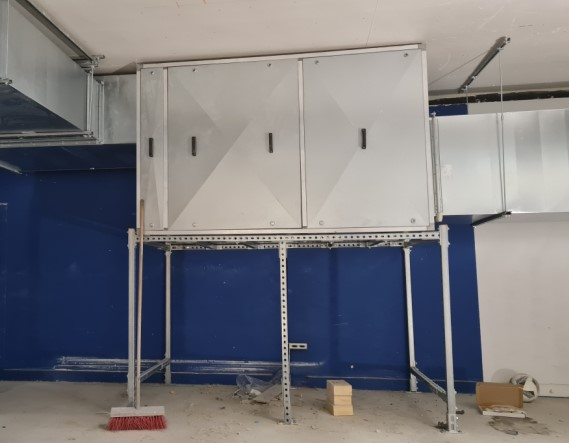 Geurfilterkast, montageframe