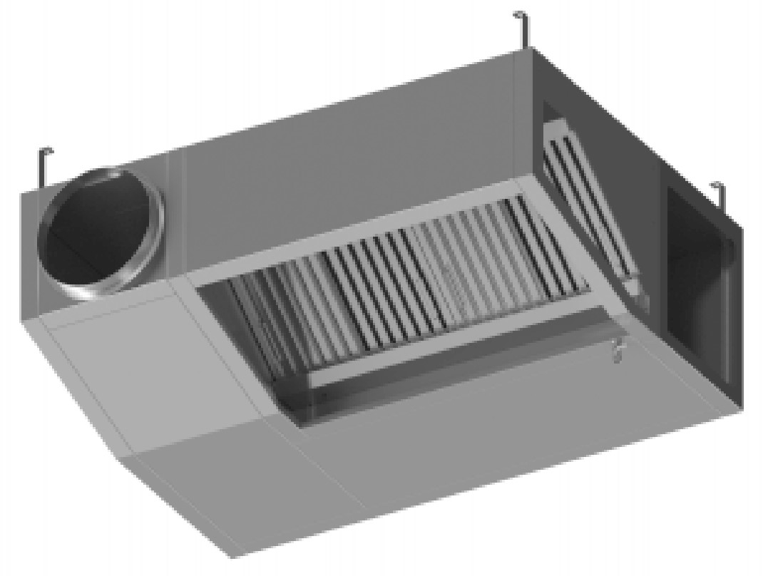 Maatwerk afzuigkap afzuigopening voorzijde