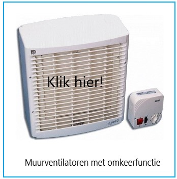 muurventilator met omkeerfunctie