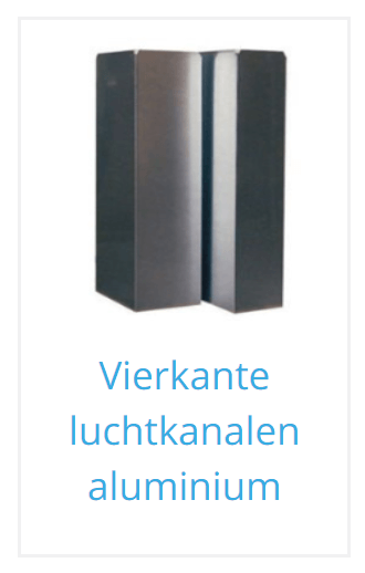 Rechthoekig luchtkanaal aluminium